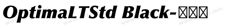 OptimaLTStd Black字体转换
